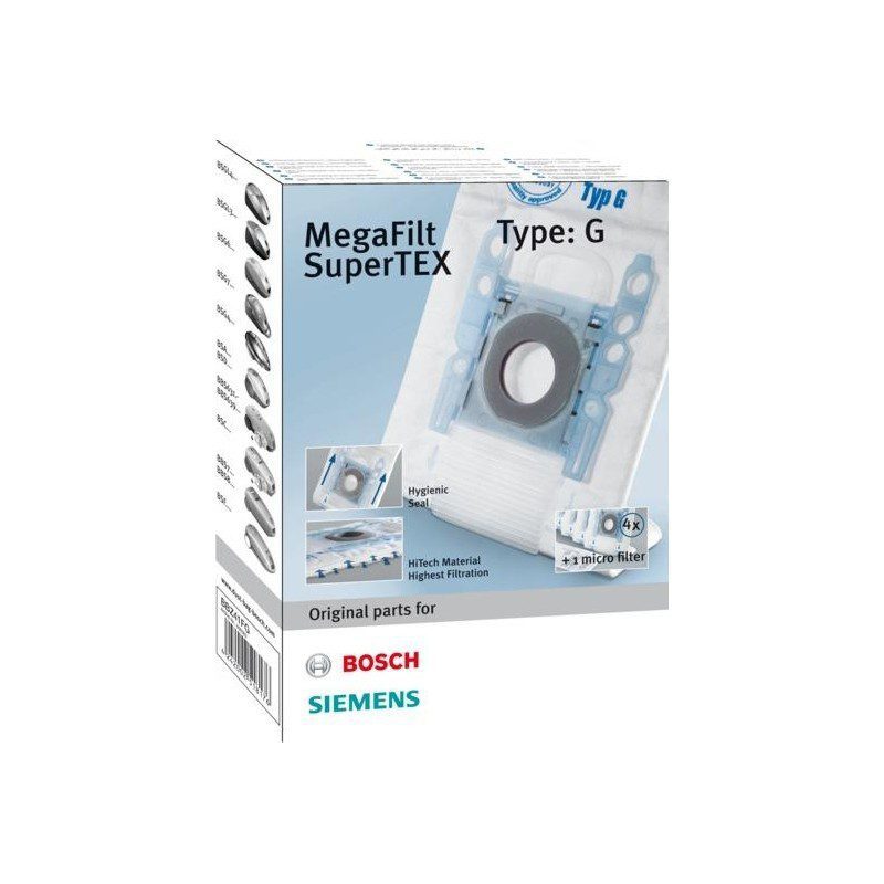 پاکت جاروبرقی بوش 4عددی تایپ جیG -چین