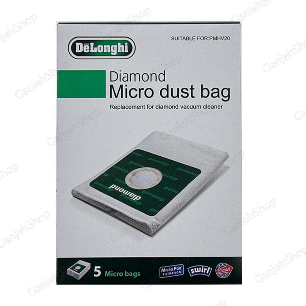 پاکت جاروبرقی دیاموند نانو 5 عددی